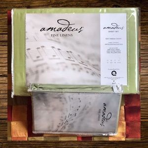New In Pkg 600 TC Amadeus Sheet Set 6 Pieces Queen